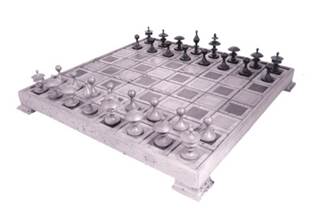 A close-up of a chess board

Description automatically generated