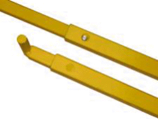 A yellow tool with a screwdriver

Description automatically generated