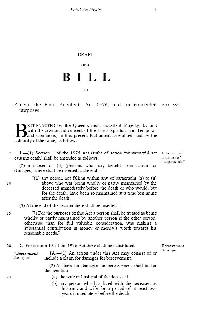 Draft Bill