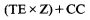 Formula - (TE multiply by Z) subtract CC