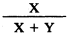 Formula - X divided by (X plus Y)