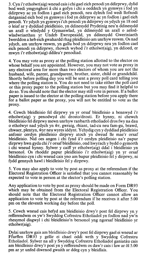 PROXY PAPER: REFERENDUM IN WALES, Image 3 of 4