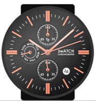 A picture containing watch, black

Description automatically generated