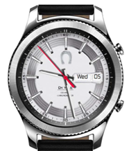 A black analog watch

Description automatically generated with low confidence