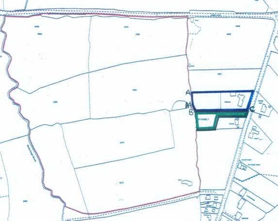 A map of a farm land

Description automatically generated